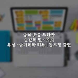 중국 숏폼 드라마 순간의 별 <流星 유성> 줄거리와 리뷰 | 왕호정 출연