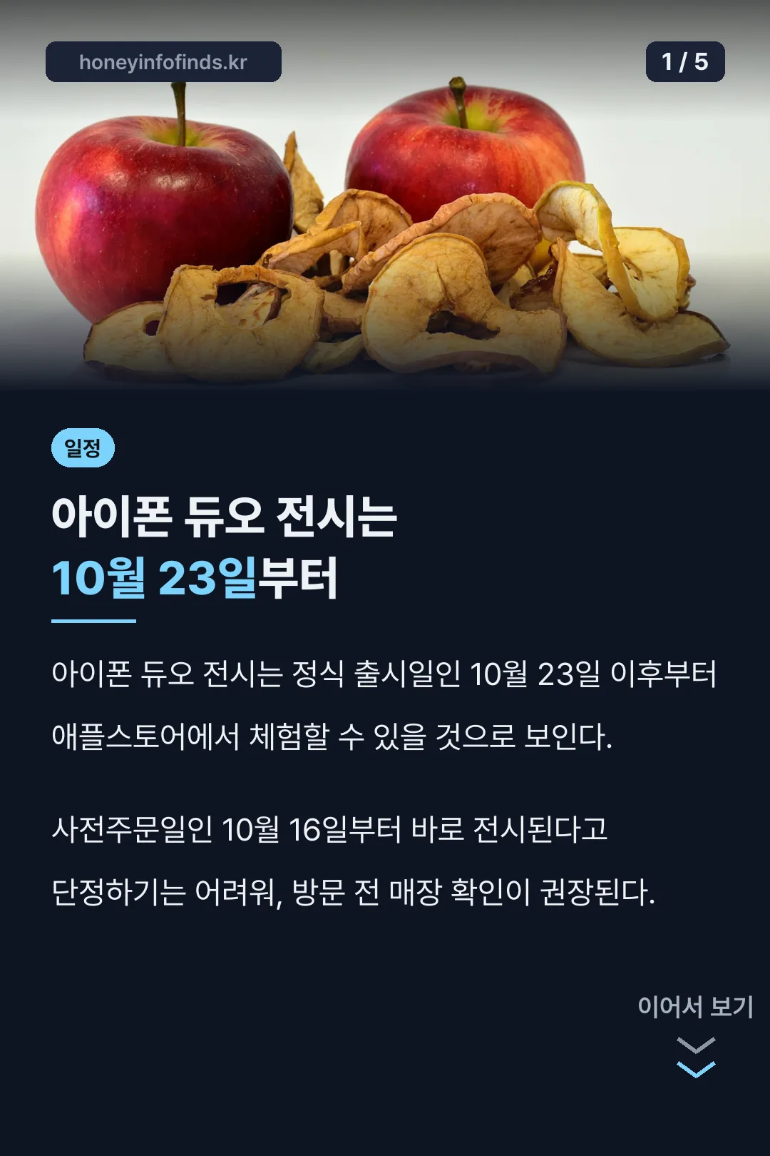 아이폰 듀오 전시 10월 23일부터